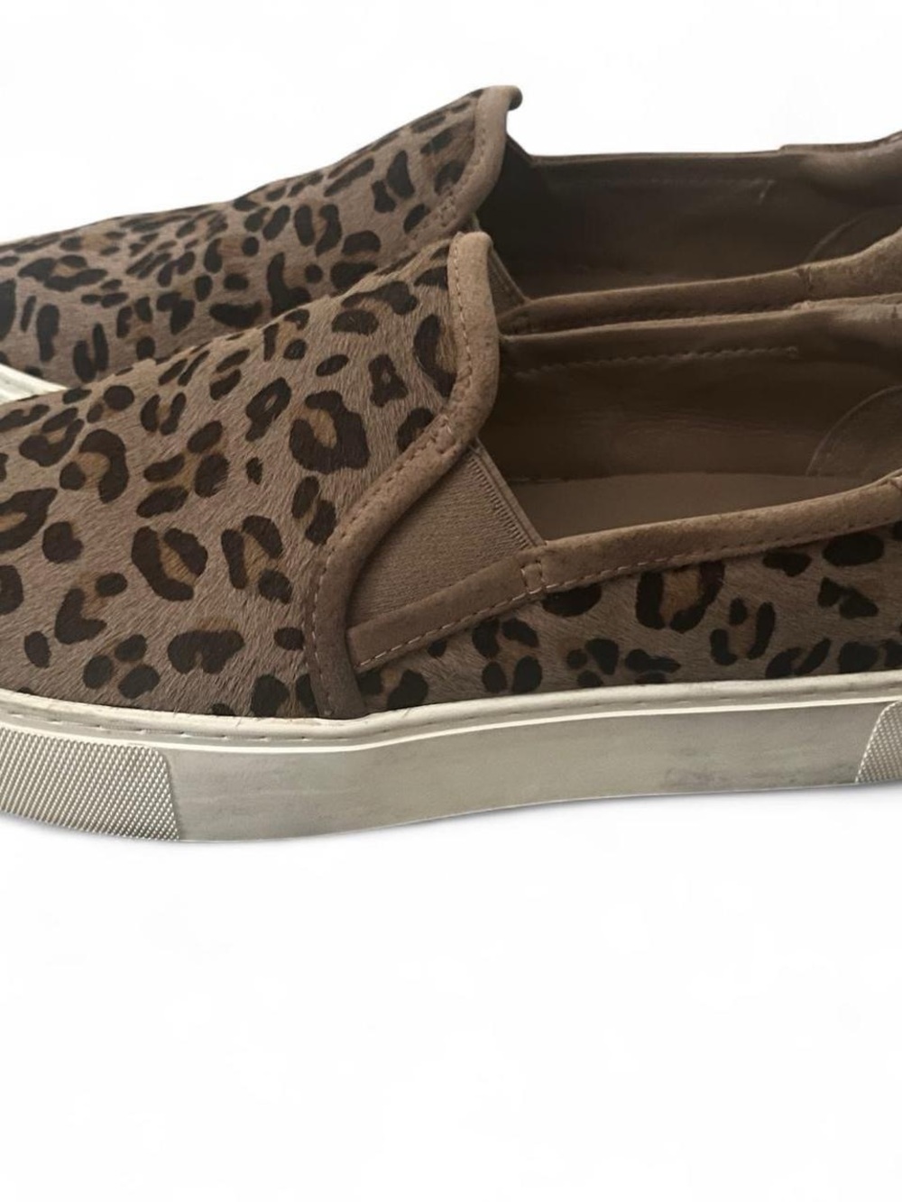 UGG Leopard-Print Slip-On Sneakers in Tan and Dark Brown - Picture 2 of 6